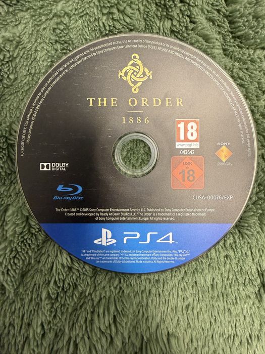 The Order 1886 PS4 (Playstation 4)
