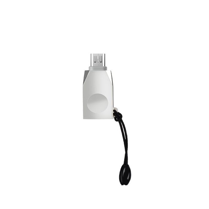 Переходник Hoco OTG UA10 Micro-USB A жемчужный никель