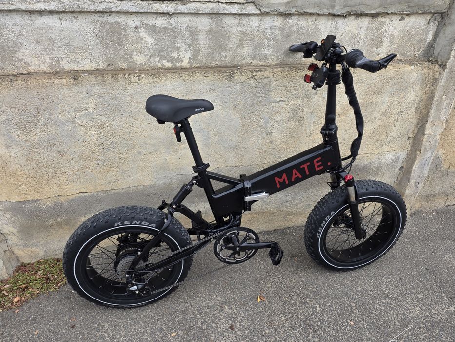 Bicicleta electrica MATE X roti 20" Fat Bike 20x4.0 pliabila (oras, munte, offroad) schimb cu mtb