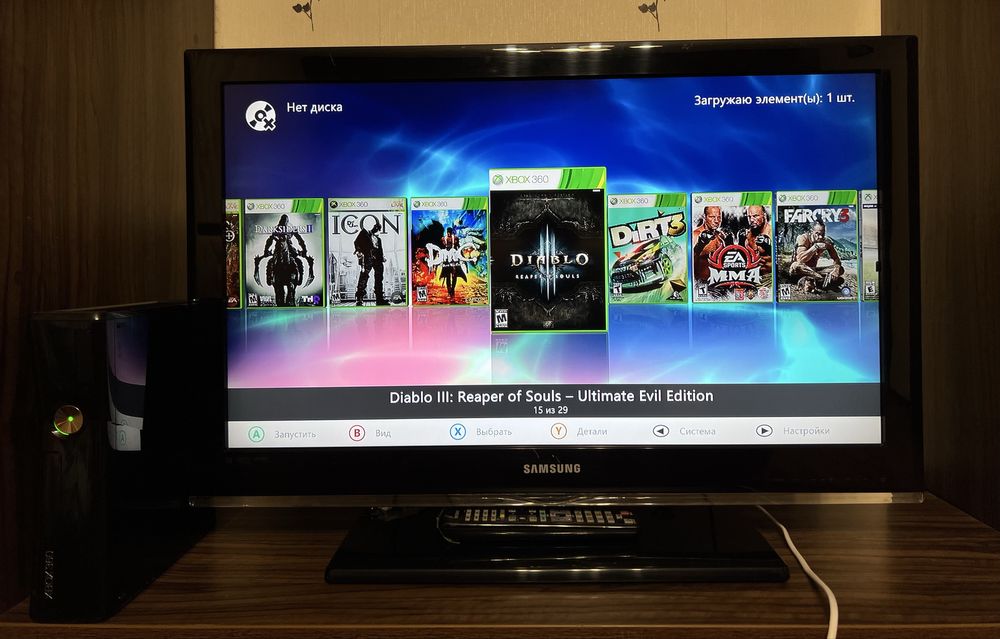 Xbox 360 SLIM + 29 игр - ПРОШИТЫЙ