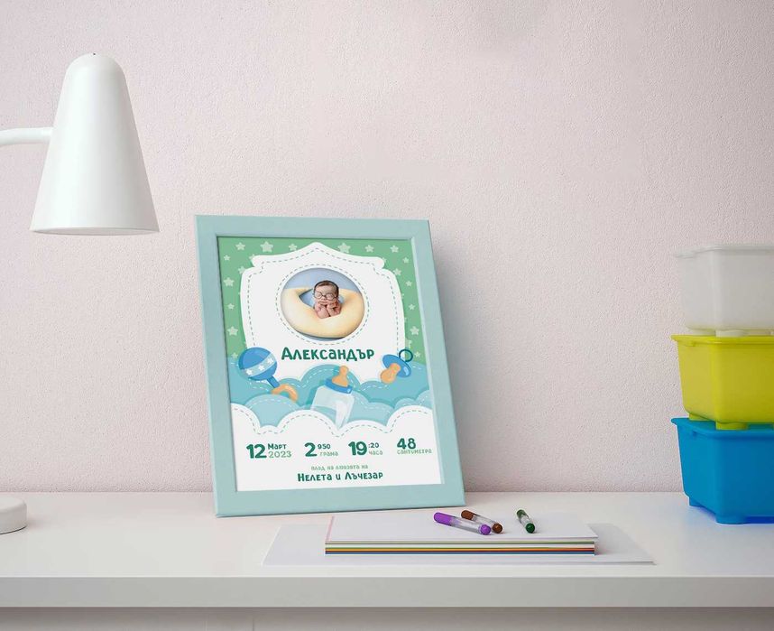 Персонализирани постери за бебета