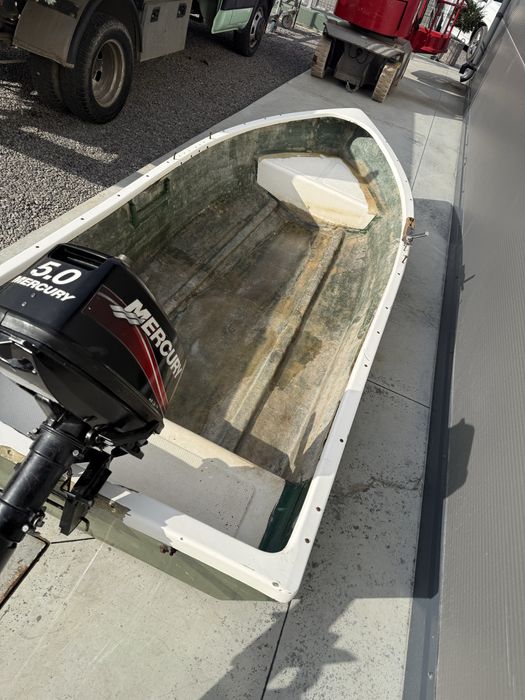 Barca fibra cu motor