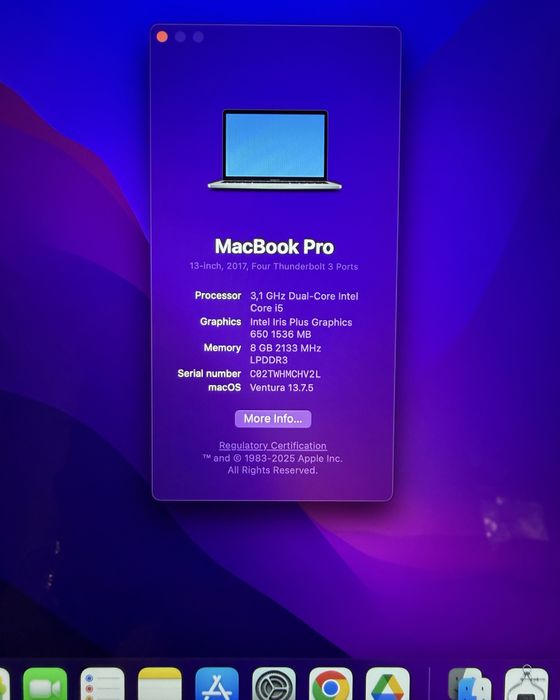 MacBook Pro 13 2017 Touch Bar, i5, 8GB RAM, stare bună
