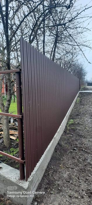 Garduri din panou stil jaluzele, sipca metalica, BCA, plasa,șipcă