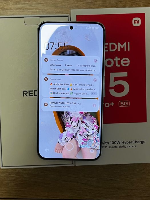 Xiaomi note 15 Pro + 256 GB 5G blue 8 GB 2 год. Гаранция Закупен на 01.05.2026 Цената е крайна!