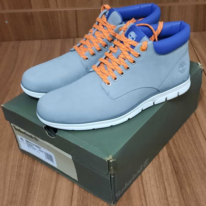 Timberland Ghete de piele nabuc Bradstreet Gri marimea EU45