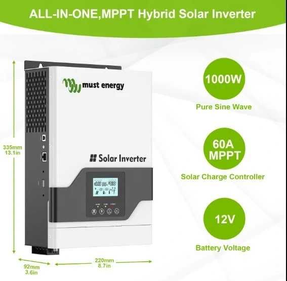 Invertor Must 1Kw - 12V