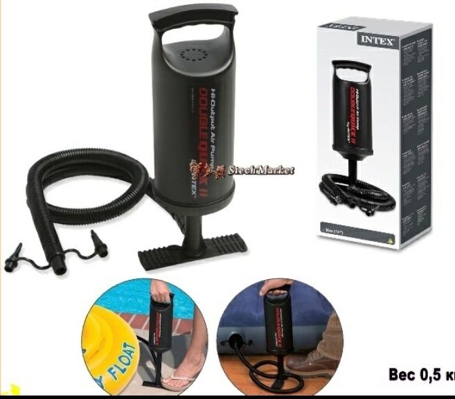 Насос ручной для матрасов и бассейнов качество самый хорошый