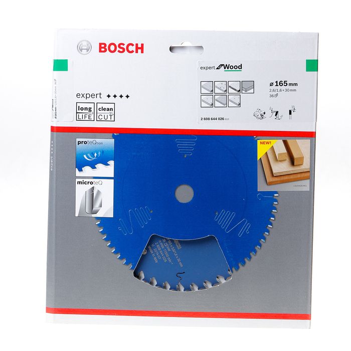 Panza fierastrau circular Bosch, Expert for Wood, 165x30 mm, 36T