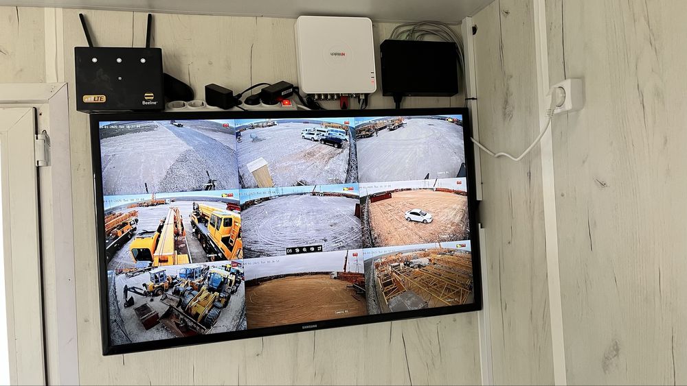 Камера установка, видеонаблюдение.