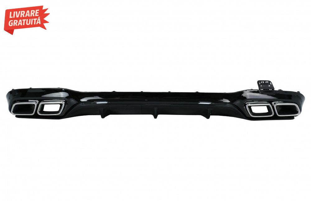 Difuzor Bara Spate cu Ornamente tobe Crom Mercedes E-Class W213 (2016-