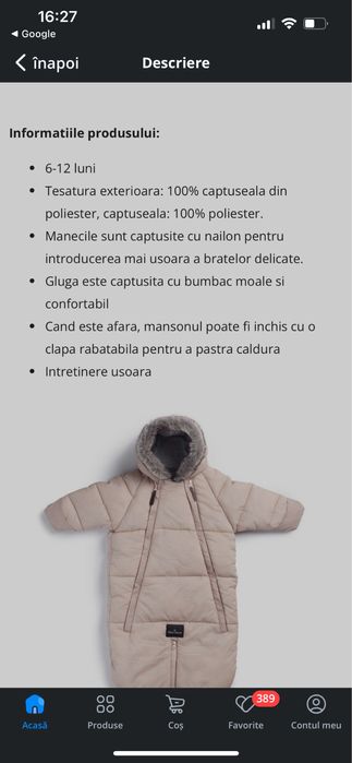 Combinezon bebe Elodie