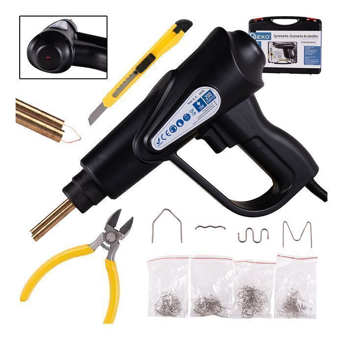 Pistol de lipit si reparat plastic 70w cu 200 capse