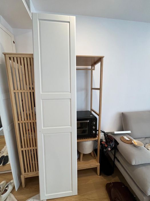 Set 2 usi cu balamale, alb, 50x229 - Ikea - TYSSEDAL