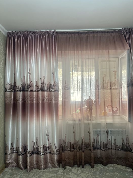 Шторы теневые с тюль в комплекте