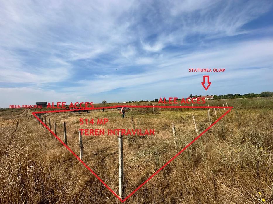 Urgent vând Teren 514mp intravilan Olimp super oferta!