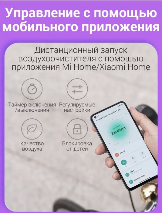 Xiaomi 4 compact 27 квадрат• очиститель.Гарантия havo tozalagich