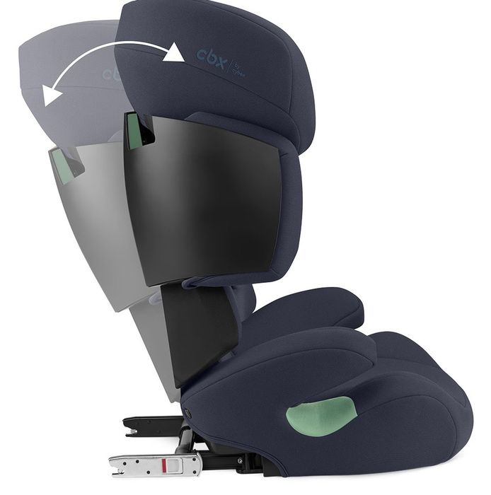 Scaun auto CBX by CYBEX Solution X i-Fix 522003963, Isofix, 15-36kg, R129, albastru-negru