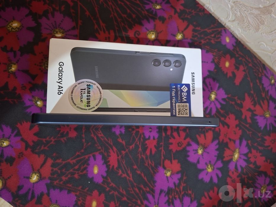 Samsung A16 4G 6/128GB - ideal holatda, to'liq komplekt, ta'mir ko'rma
