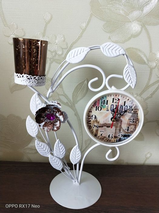 Часы подсвечник