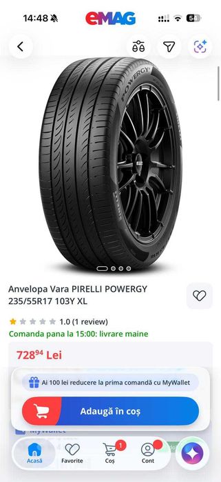Anvelope Pirelli Pwergy