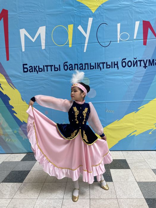 Казахское национальное платье на девочку