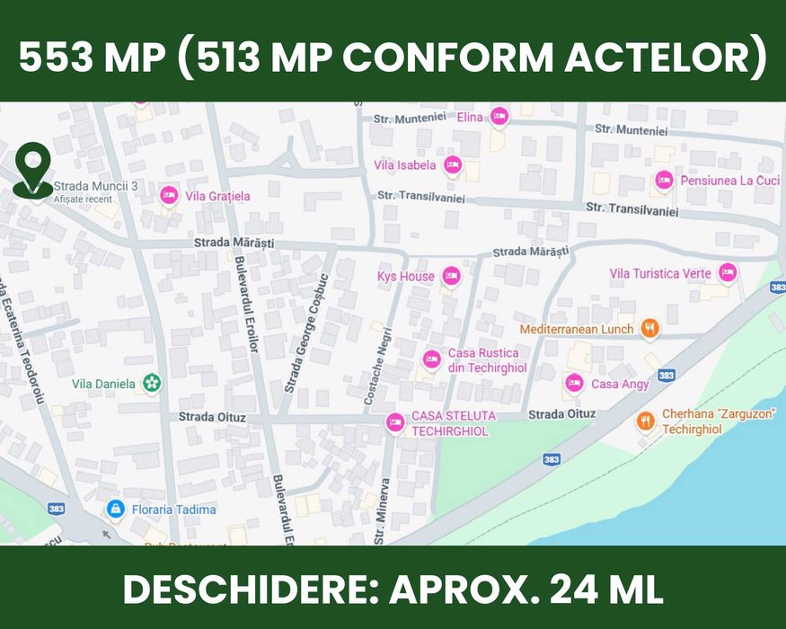 Vânzare teren intravilan – Techirghiol - 553 mp