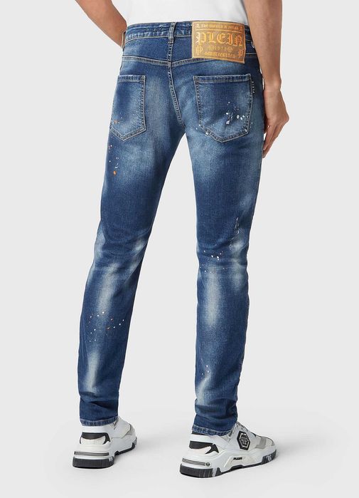 PHILIPP PLEIN оригинални сини мъжки дънки размер 40