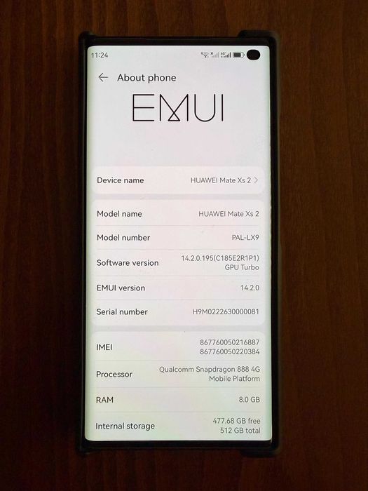 Huawei Mate Xs 2 512GB 8GB RAM Dual