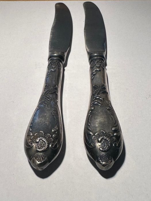 Посребрен, проба 925, комплект за прибори за 12 души