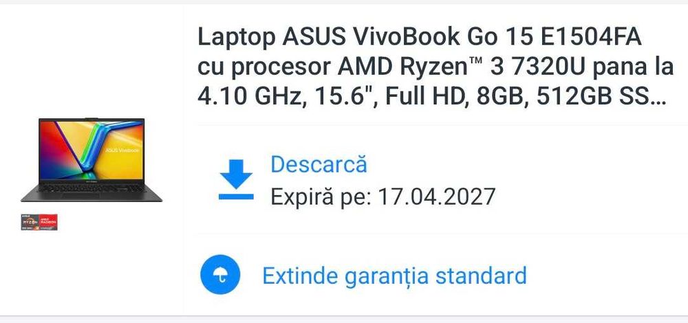 Asus Vivo book aproape nou