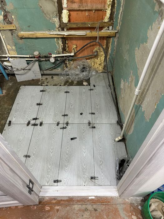 Ремонт ванной декор панелью !