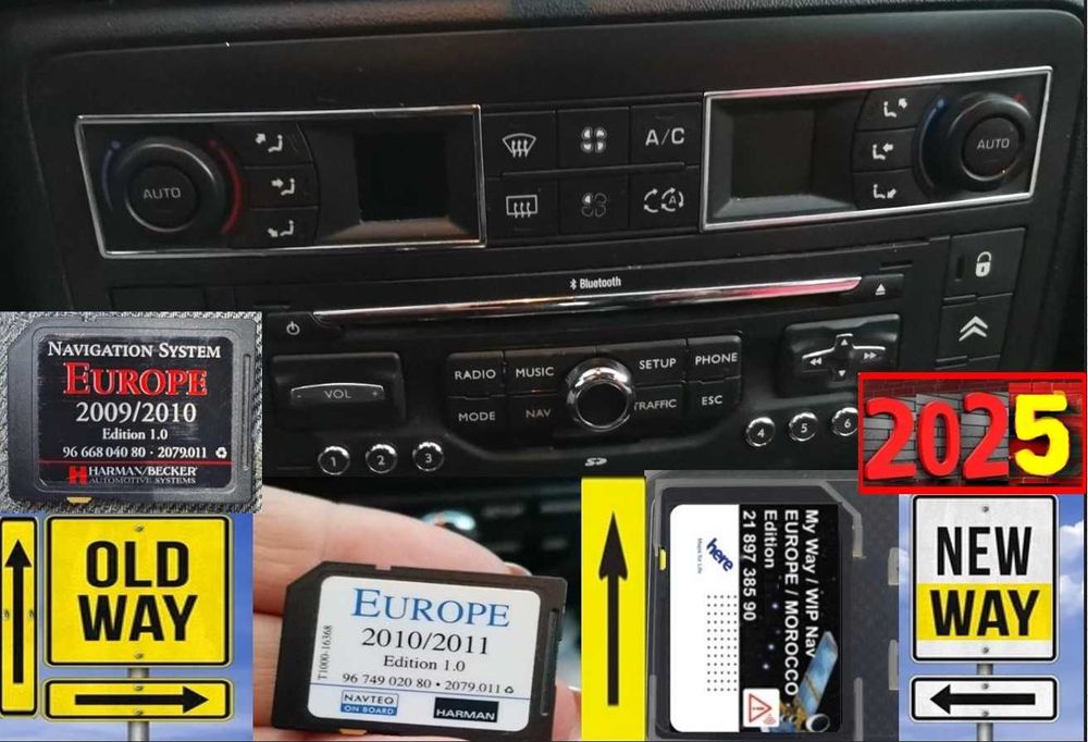 2026 карта за навигация Пежо SD card Peugeot 3008,5008,207 WIPNav RNEG