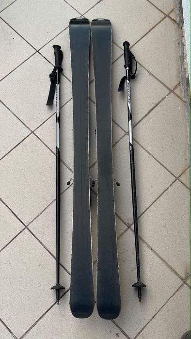 Schiuri Elan Pro 140 cm + bețe SWIX + Clăpari Nordica Firearrow Team 2 (mărimea 235 / 23.5 MP) - set complet