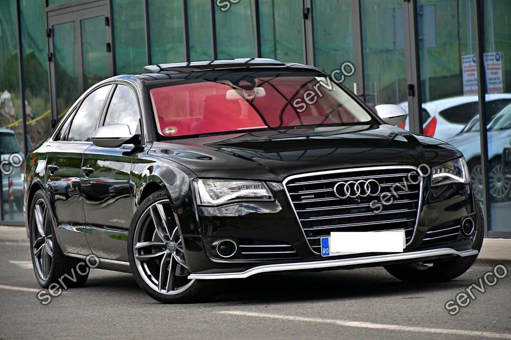 Prelungire splitter bara fata Audi A8 D4 2009-2017 v1 - Maxton Design