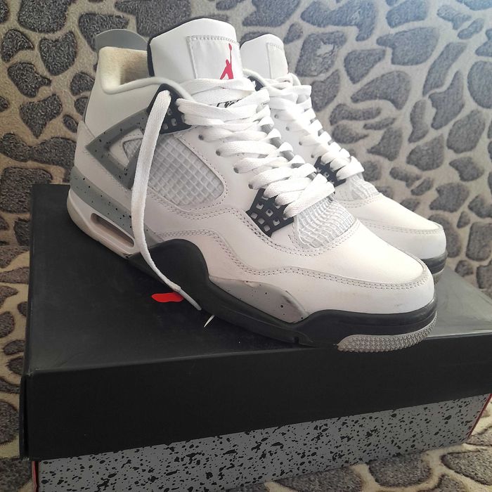 Jordan 4 Cament White