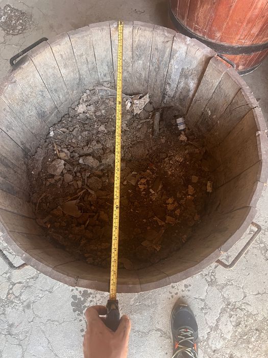 Дървена саксия подходяща за палма