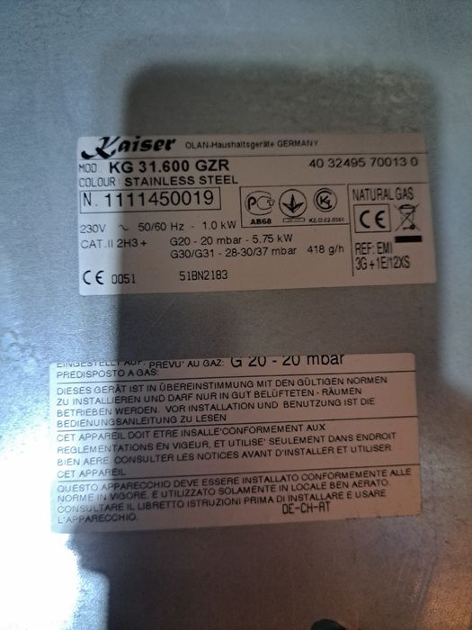 Газовая плита Kaiser