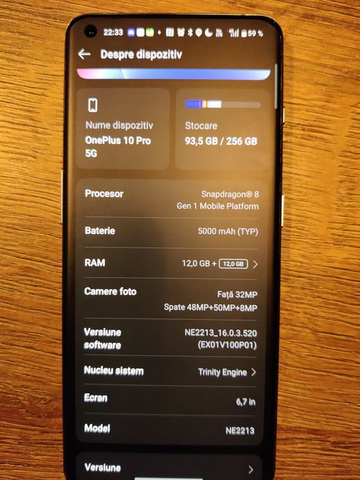 OnePlus 10 PRO  12 Gb RAM /250 Gb ROM