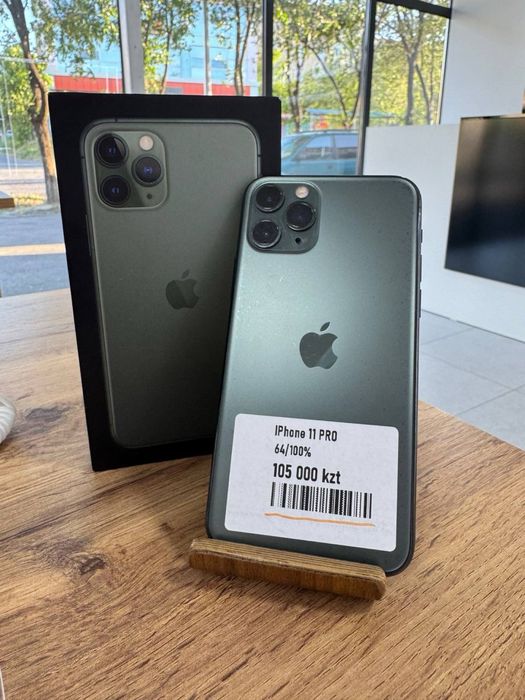 iPhone 11 Pro•64GB/100%Midnight Green Айфон 11 Pro•64гб/100%Жасыл