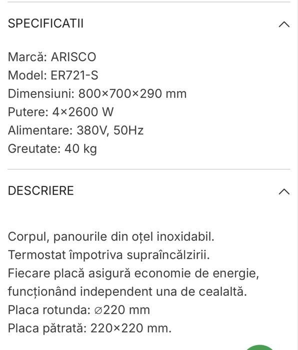 Masina de gatit electrica 4 plite Arisco ER721S
