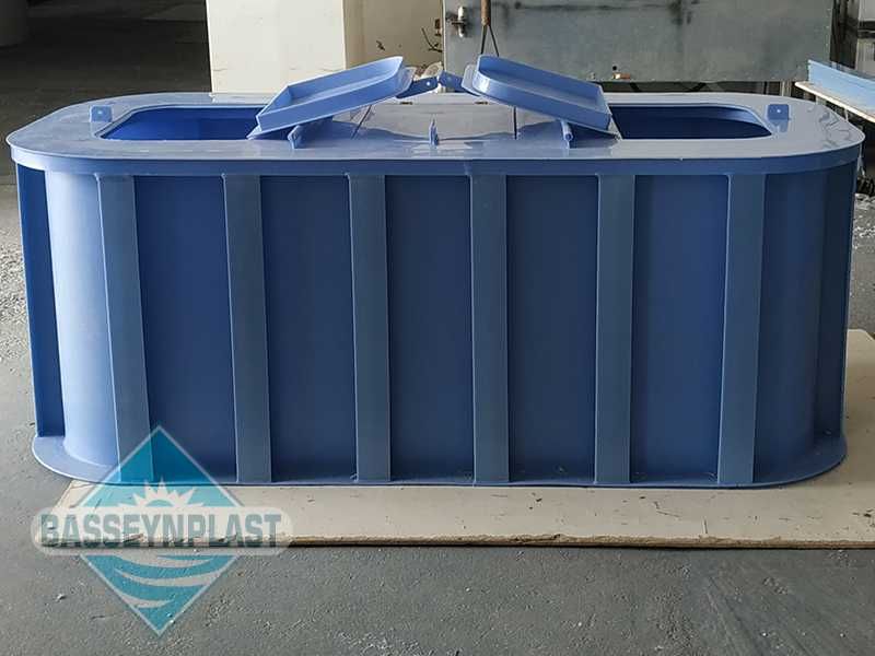 Ёмкость, бак для хранения рыбы из полипропилена 2,5м3