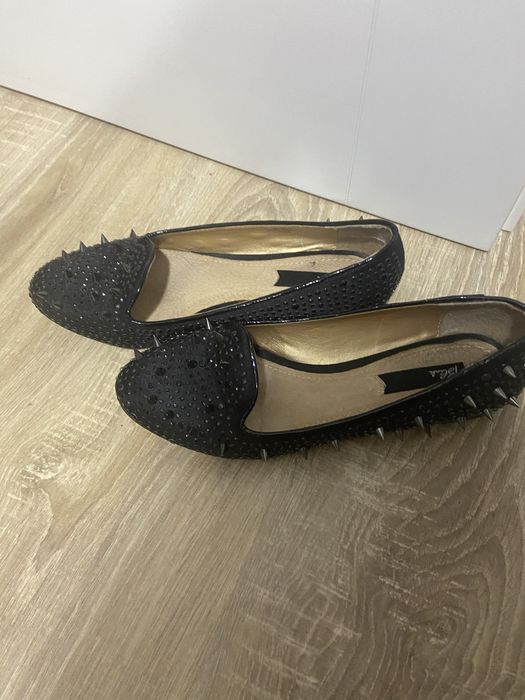 Balerini cu tinte, negri, 37, stare impecabila