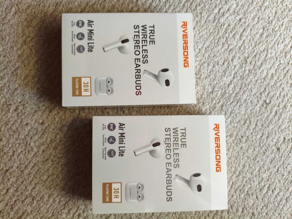 Casti In-Ear Riversong Air Mini Light Wireless fara fir Bluetooth NOI