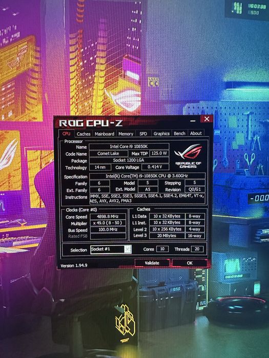 Gaming PC i9 10850K RTX 3080 Rog Strix