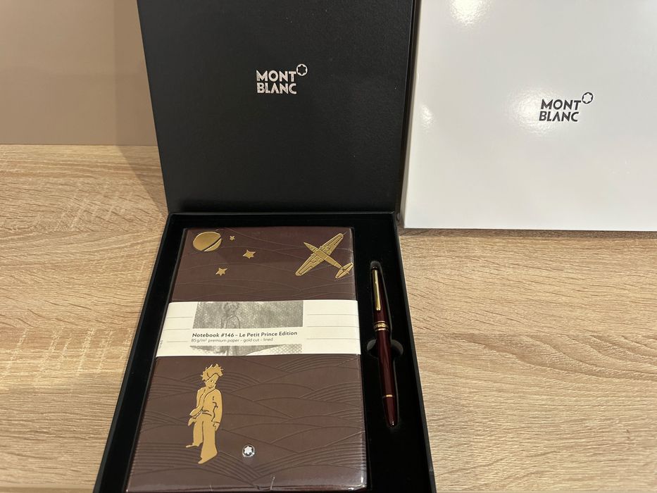 set montblanc agenta si stilou