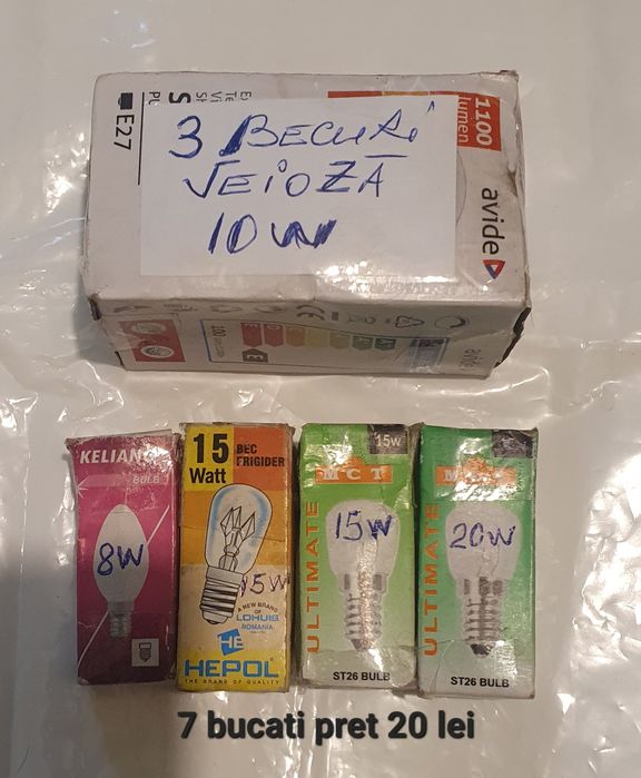 Becuri : Auto/Frigider/Lustra