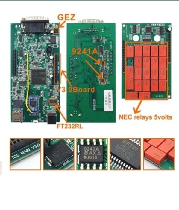 Мультимарочный автосканер Delphi DS150e (AutoCom)