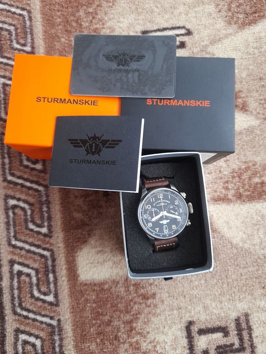 Poljot Штурманские.Рядък мъжки кварцов хронограф