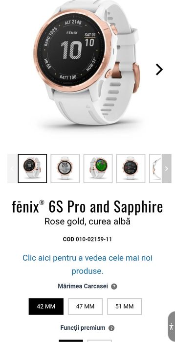 Garmin Fenix 6s Pro Rose Gold